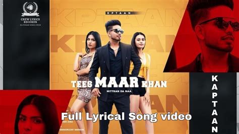 tees maar khan song download|kaptan punjabi song.